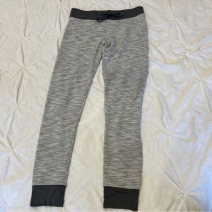 So Perfect Legging Grey Marled Drawstring Low Rise Leggings Jogger Pants Small